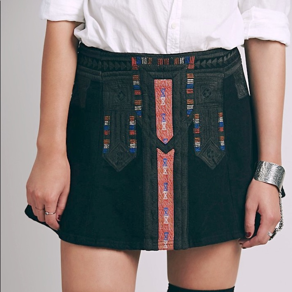 Free People New Romantics Tribal Cheer Skirt - Picture 2 of 5